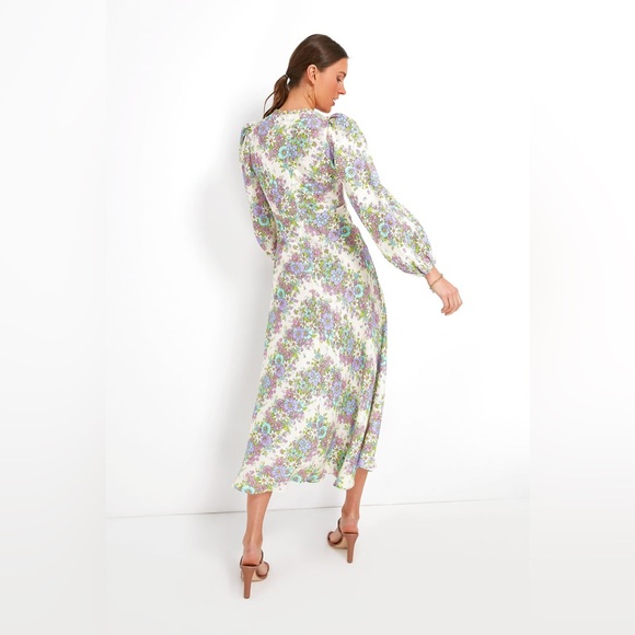 Alemais Petal Agnes Linen Midi Dress - Picture 4 of 5